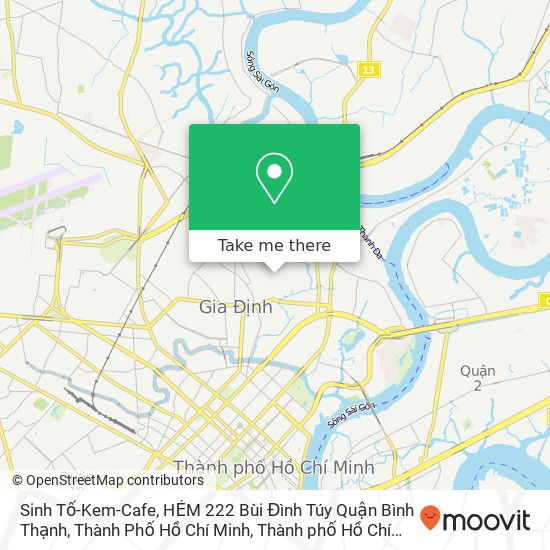 Bản đồ Sinh Tố-Kem-Cafe, HẺM 222 Bùi Đình Túy Quận Bình Thạnh, Thành Phố Hồ Chí Minh