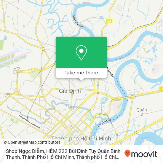 Bản đồ Shop Ngọc Diễm, HẺM 222 Bùi Đình Túy Quận Bình Thạnh, Thành Phố Hồ Chí Minh