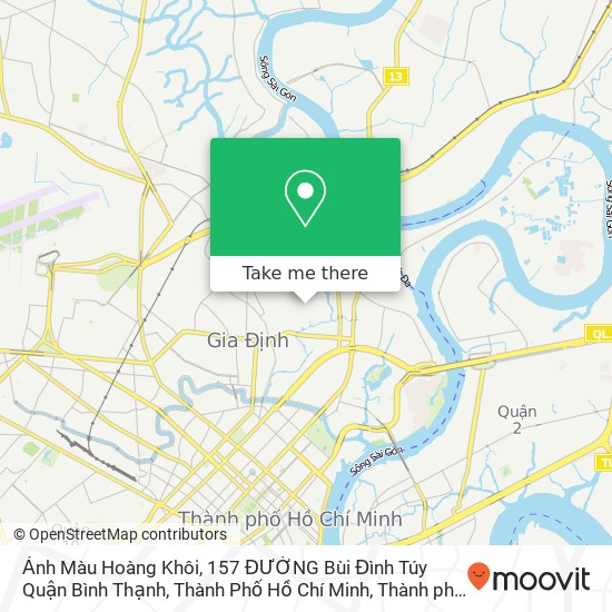 Bản đồ Ảnh Màu Hoàng Khôi, 157 ĐƯỜNG Bùi Đình Túy Quận Bình Thạnh, Thành Phố Hồ Chí Minh