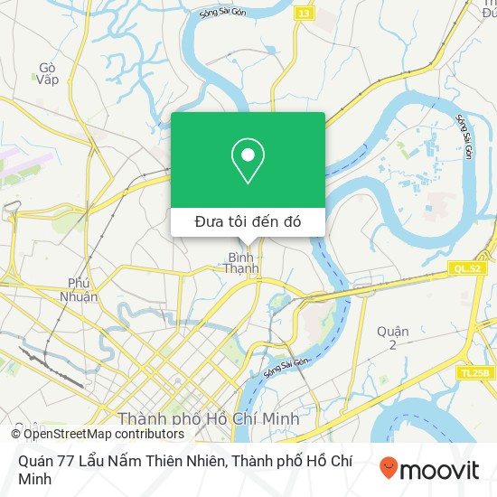 Bản đồ Quán 77 Lẩu Nấm Thiên Nhiên, 77 ĐƯỜNG Đinh Bộ Lĩnh Quận Bình Thạnh, Thành Phố Hồ Chí Minh