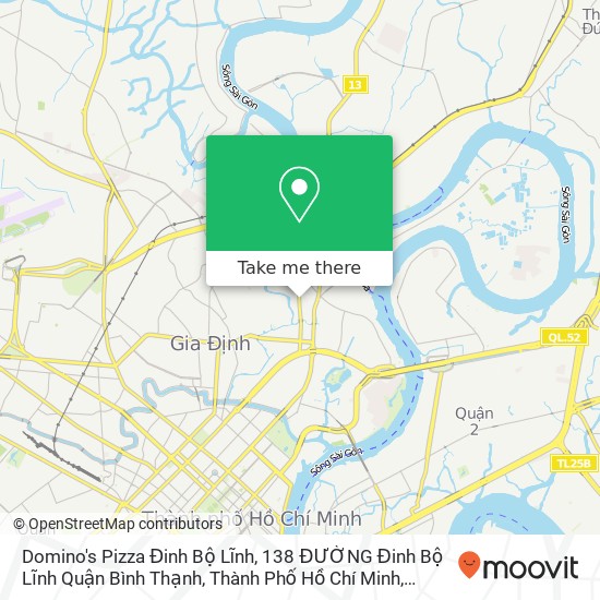 Bản đồ Domino's Pizza Đinh Bộ Lĩnh, 138 ĐƯỜNG Đinh Bộ Lĩnh Quận Bình Thạnh, Thành Phố Hồ Chí Minh