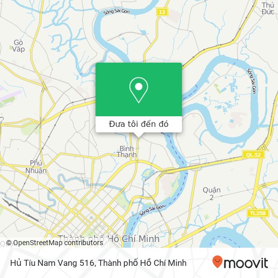 Bản đồ Hủ Tíu Nam Vang 516, 516 ĐƯỜNG Xô Viết Nghệ Tĩnh Quận Bình Thạnh, Thành Phố Hồ Chí Minh