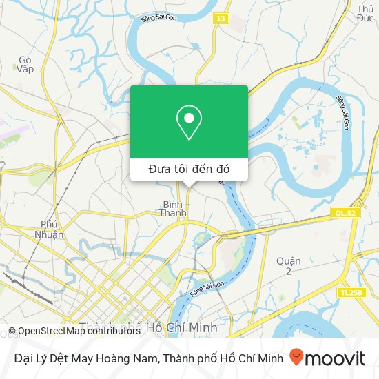 Bản đồ Đại Lý Dệt May Hoàng Nam, ĐƯỜNG Xô Viết Nghệ Tĩnh Quận Bình Thạnh, Thành Phố Hồ Chí Minh