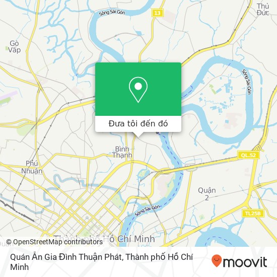Bản đồ Quán Ăn Gia Đình Thuận Phát, HẺM 31 Ung Văn Khiêm Quận Bình Thạnh, Thành Phố Hồ Chí Minh
