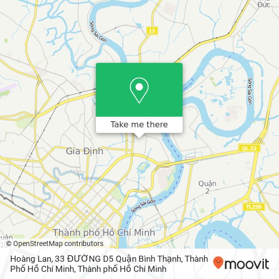 Bản đồ Hoàng Lan, 33 ĐƯỜNG D5 Quận Bình Thạnh, Thành Phố Hồ Chí Minh