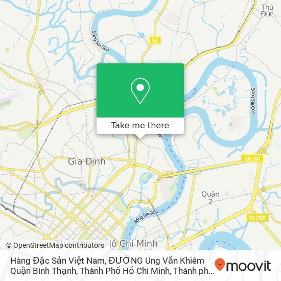 Bản đồ Hàng Đặc Sản Việt Nam, ĐƯỜNG Ung Văn Khiêm Quận Bình Thạnh, Thành Phố Hồ Chí Minh