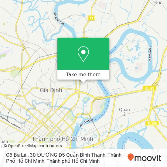 Bản đồ Cô Ba Lài, 30 ĐƯỜNG D5 Quận Bình Thạnh, Thành Phố Hồ Chí Minh