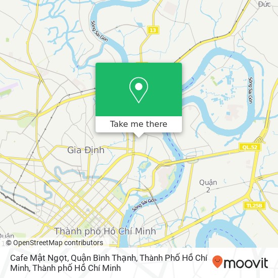 Bản đồ Cafe Mật Ngọt, Quận Bình Thạnh, Thành Phố Hồ Chí Minh