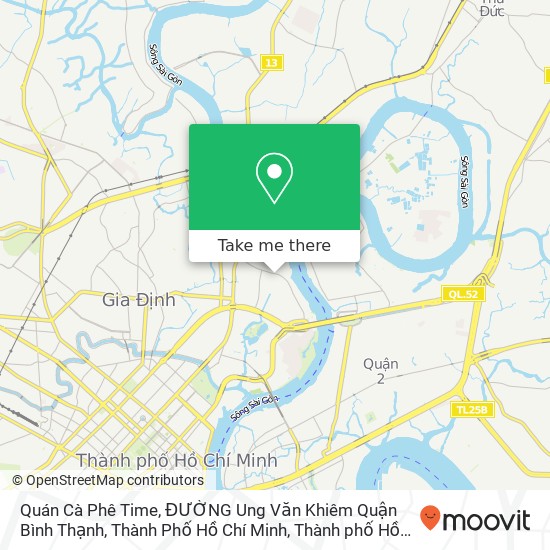 Bản đồ Quán Cà Phê Time, ĐƯỜNG Ung Văn Khiêm Quận Bình Thạnh, Thành Phố Hồ Chí Minh