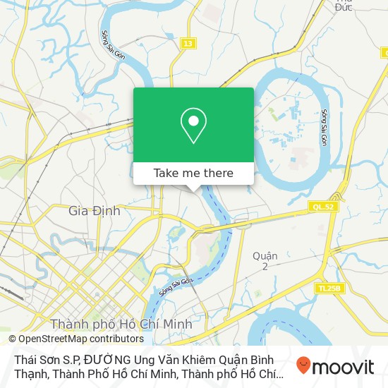 Bản đồ Thái Sơn S.P, ĐƯỜNG Ung Văn Khiêm Quận Bình Thạnh, Thành Phố Hồ Chí Minh