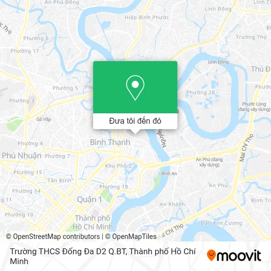 Bản đồ Trường THCS Đống Đa D2 Q.BT