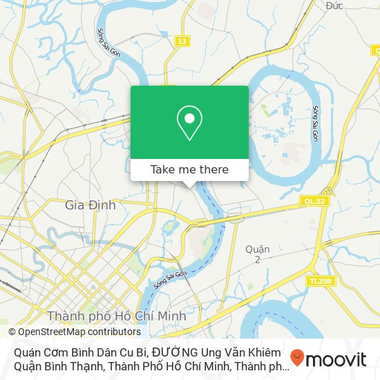 Bản đồ Quán Cơm Bình Dân Cu Bi, ĐƯỜNG Ung Văn Khiêm Quận Bình Thạnh, Thành Phố Hồ Chí Minh