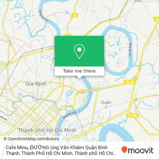 Bản đồ Cafe Minu, ĐƯỜNG Ung Văn Khiêm Quận Bình Thạnh, Thành Phố Hồ Chí Minh