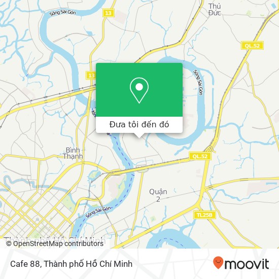Bản đồ Cafe 88, 88 ĐƯỜNG Quốc Hương Quận 2, Thành Phố Hồ Chí Minh