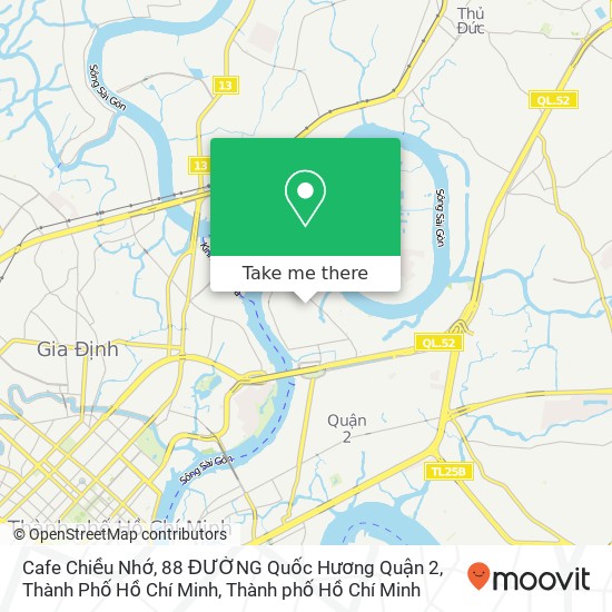 Bản đồ Cafe Chiều Nhớ, 88 ĐƯỜNG Quốc Hương Quận 2, Thành Phố Hồ Chí Minh