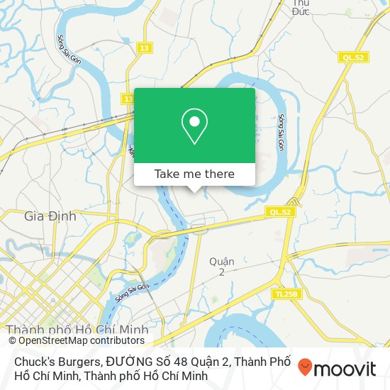 Bản đồ Chuck's Burgers, ĐƯỜNG Số 48 Quận 2, Thành Phố Hồ Chí Minh