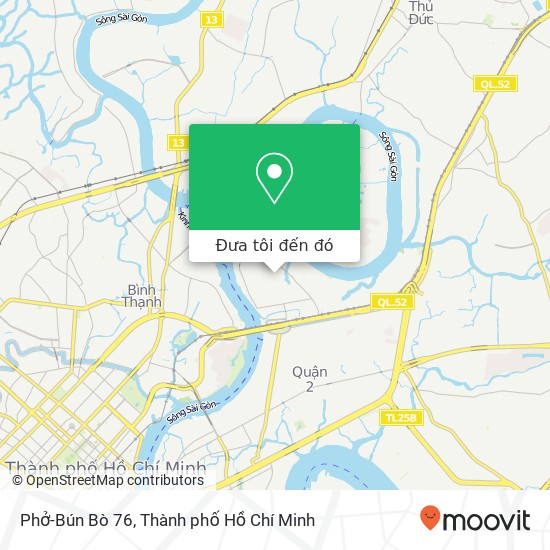 Bản đồ Phở-Bún Bò 76, 76 ĐƯỜNG Quốc Hương Quận 2, Thành Phố Hồ Chí Minh