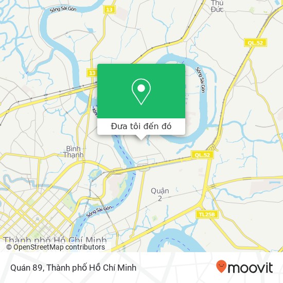 Bản đồ Quán 89, ĐƯỜNG Quốc Hương Quận 2, Thành Phố Hồ Chí Minh