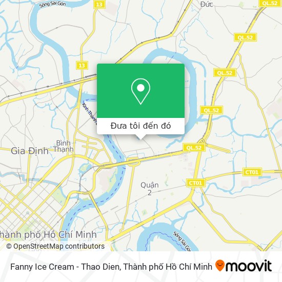 Bản đồ Fanny Ice Cream - Thao Dien