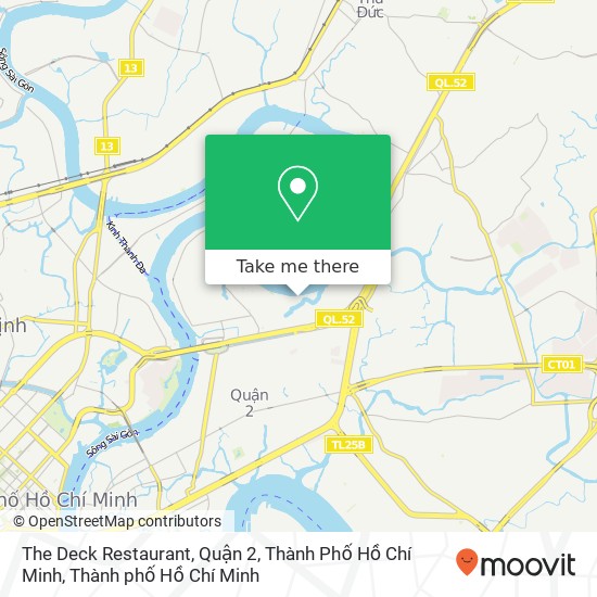 Bản đồ The Deck Restaurant, Quận 2, Thành Phố Hồ Chí Minh