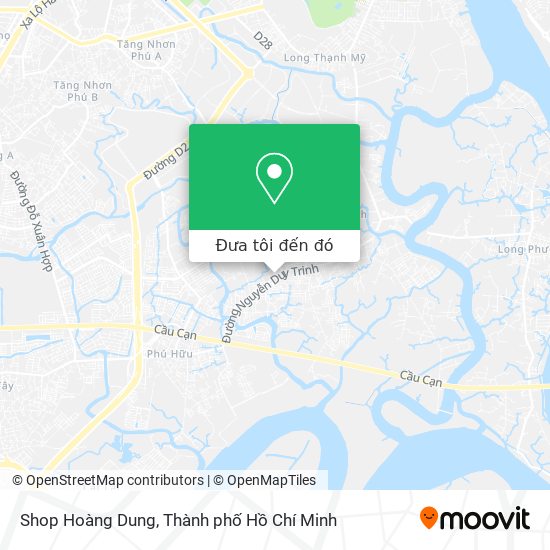 Bản đồ Shop Hoàng Dung