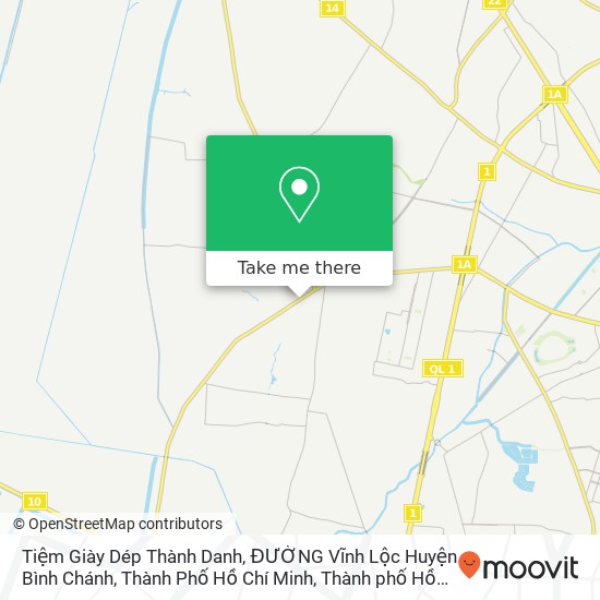 Bản đồ Tiệm Giày Dép Thành Danh, ĐƯỜNG Vĩnh Lộc Huyện Bình Chánh, Thành Phố Hồ Chí Minh