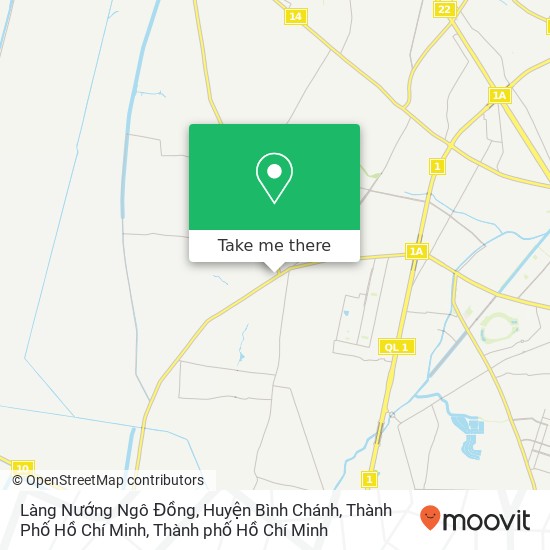 Bản đồ Làng Nướng Ngô Đồng, Huyện Bình Chánh, Thành Phố Hồ Chí Minh