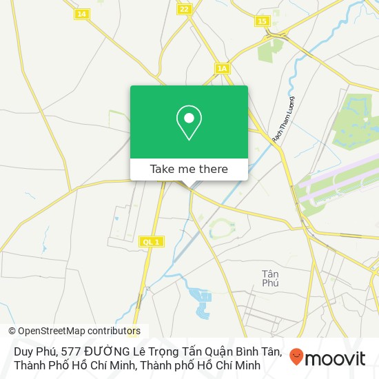 Bản đồ Duy Phú, 577 ĐƯỜNG Lê Trọng Tấn Quận Bình Tân, Thành Phố Hồ Chí Minh