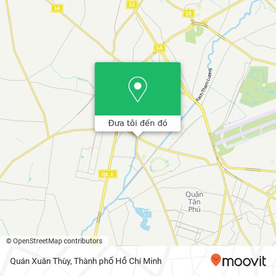 Bản đồ Quán Xuân Thùy, 142 ĐƯỜNG CN1 Quận Tân Phú, Thành Phố Hồ Chí Minh
