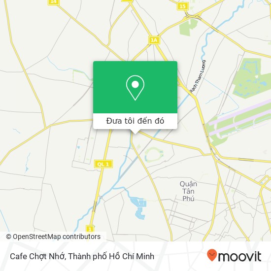 Bản đồ Cafe Chợt Nhớ, ĐƯỜNG CN6 Quận Tân Phú, Thành Phố Hồ Chí Minh