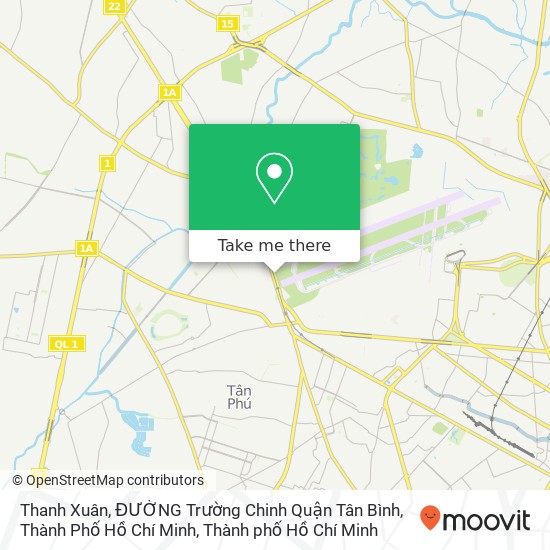 Bản đồ Thanh Xuân, ĐƯỜNG Trường Chinh Quận Tân Bình, Thành Phố Hồ Chí Minh