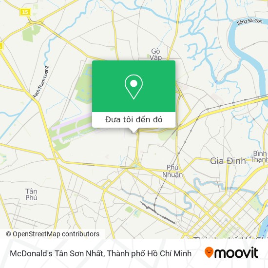 Bản đồ McDonald's Tân Sơn Nhất