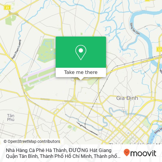 Bản đồ Nhà Hàng Cà Phê Hà Thành, ĐƯỜNG Hát Giang Quận Tân Bình, Thành Phố Hồ Chí Minh