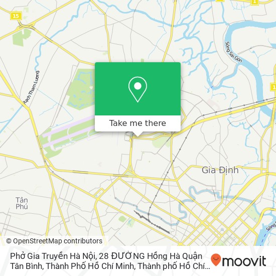 Bản đồ Phở Gia Truyền Hà Nội, 28 ĐƯỜNG Hồng Hà Quận Tân Bình, Thành Phố Hồ Chí Minh