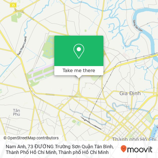 Bản đồ Nam Anh, 73 ĐƯỜNG Trường Sơn Quận Tân Bình, Thành Phố Hồ Chí Minh