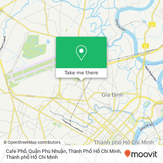Bản đồ Cafe Phố, Quận Phú Nhuận, Thành Phố Hồ Chí Minh