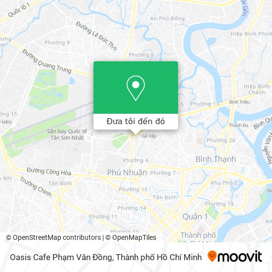 Bản đồ Oasis Cafe Phạm Văn Đồng