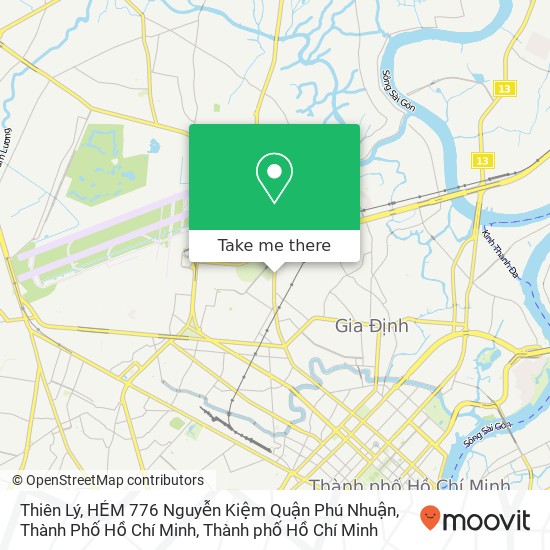Bản đồ Thiên Lý, HẺM 776 Nguyễn Kiệm Quận Phú Nhuận, Thành Phố Hồ Chí Minh