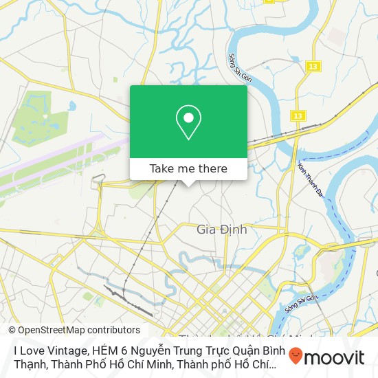 Bản đồ I Love Vintage, HẺM 6 Nguyễn Trung Trực Quận Bình Thạnh, Thành Phố Hồ Chí Minh