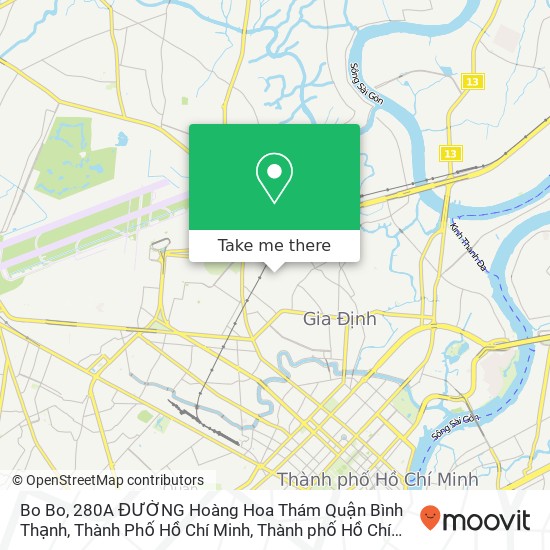 Bản đồ Bo Bo, 280A ĐƯỜNG Hoàng Hoa Thám Quận Bình Thạnh, Thành Phố Hồ Chí Minh