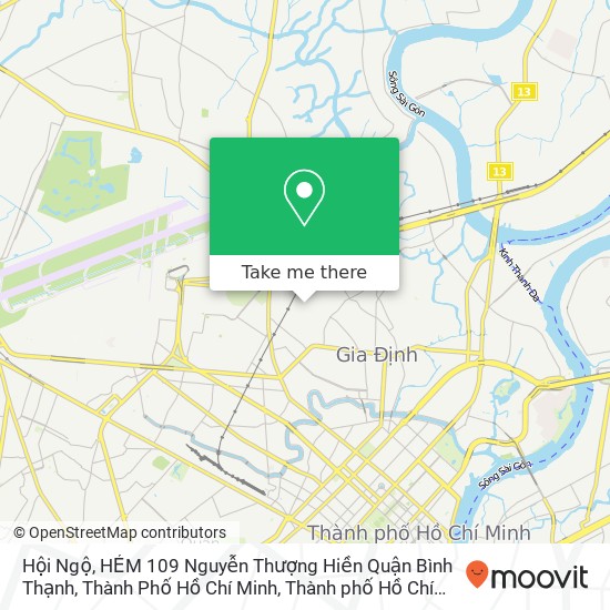 Bản đồ Hội Ngộ, HẺM 109 Nguyễn Thượng Hiền Quận Bình Thạnh, Thành Phố Hồ Chí Minh