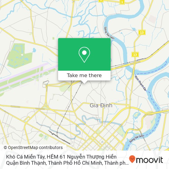 Bản đồ Khô Cá Miền Tây, HẺM 61 Nguyễn Thượng Hiền Quận Bình Thạnh, Thành Phố Hồ Chí Minh
