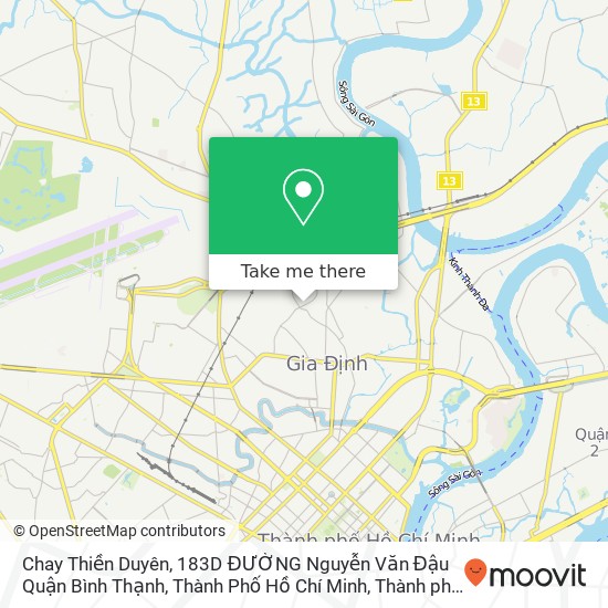 Bản đồ Chay Thiền Duyên, 183D ĐƯỜNG Nguyễn Văn Đậu Quận Bình Thạnh, Thành Phố Hồ Chí Minh