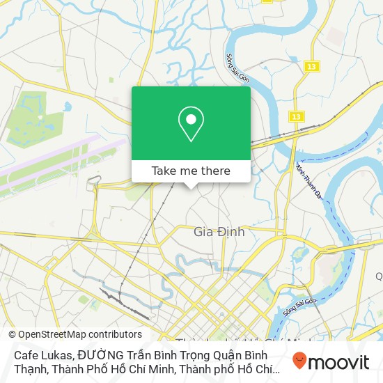 Bản đồ Cafe Lukas, ĐƯỜNG Trần Bình Trọng Quận Bình Thạnh, Thành Phố Hồ Chí Minh
