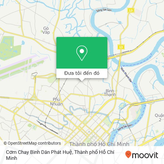 Bản đồ Cơm Chay Bình Dân Phát Huệ, 301 ĐƯỜNG Lê Quang Định Quận Bình Thạnh, Thành Phố Hồ Chí Minh