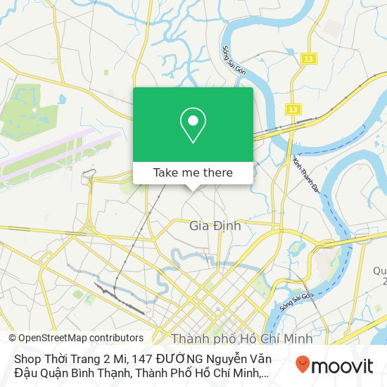 Bản đồ Shop Thời Trang 2 Mi, 147 ĐƯỜNG Nguyễn Văn Đậu Quận Bình Thạnh, Thành Phố Hồ Chí Minh