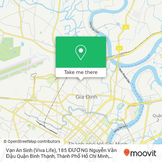 Bản đồ Vạn An Sinh (Viva Life), 185 ĐƯỜNG Nguyễn Văn Đậu Quận Bình Thạnh, Thành Phố Hồ Chí Minh