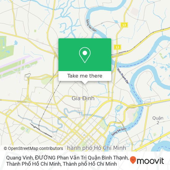 Bản đồ Quang Vinh, ĐƯỜNG Phan Văn Trị Quận Bình Thạnh, Thành Phố Hồ Chí Minh