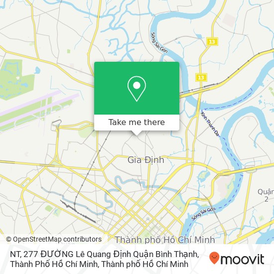 Bản đồ NT, 277 ĐƯỜNG Lê Quang Định Quận Bình Thạnh, Thành Phố Hồ Chí Minh