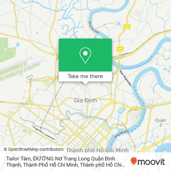 Bản đồ Tailor Tâm, ĐƯỜNG Nơ Trang Long Quận Bình Thạnh, Thành Phố Hồ Chí Minh
